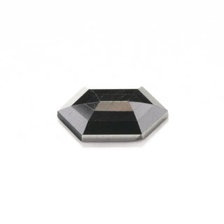 1.13 Carat Opaque Black Rose Cut Hexagon Diamond