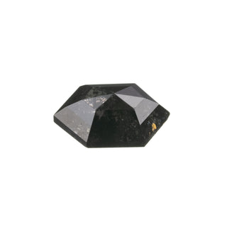 1.88 Carat Dark Salt and Pepper Rose Cut Hexagon Diamond