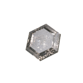 1.92 Carat Salt and Pepper Double Cut Hexagon Diamond